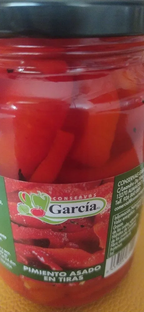 Pimiento asado en tiras