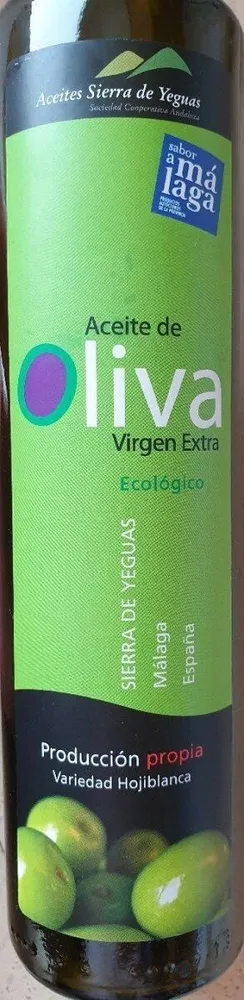 Aceite oliva virgen extra ecológico