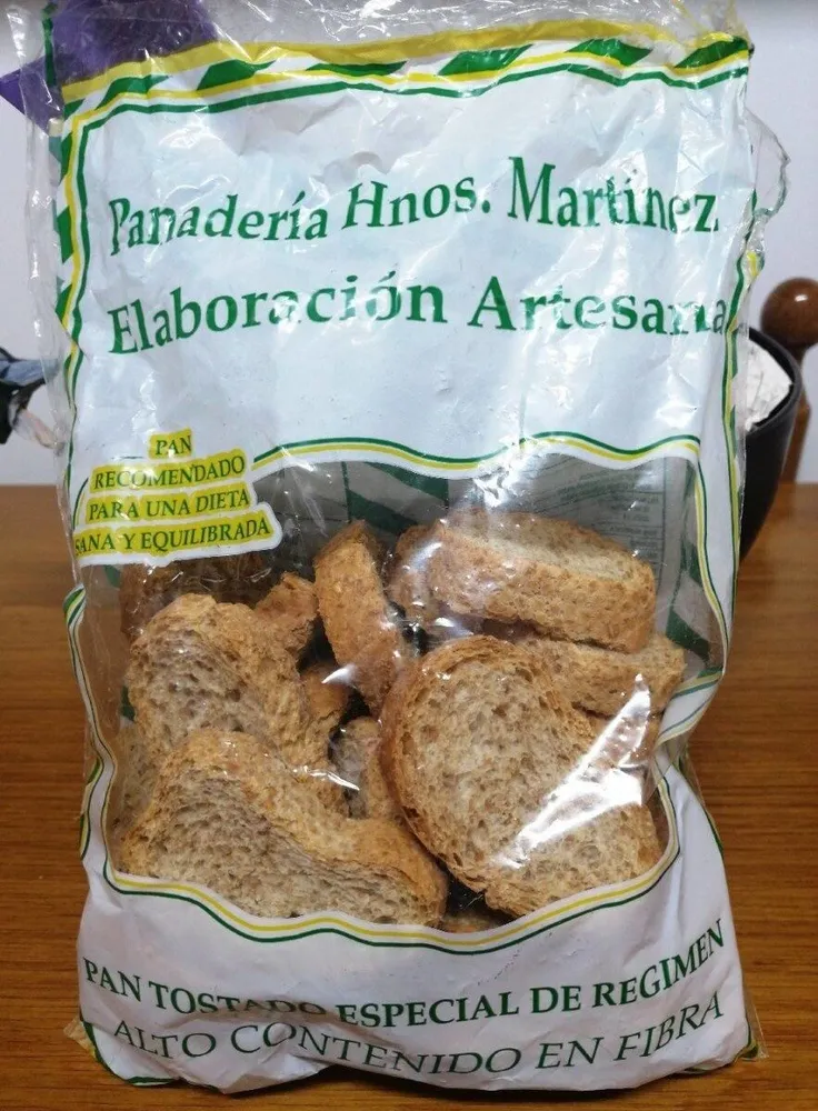 Pan tostado especial de régimen