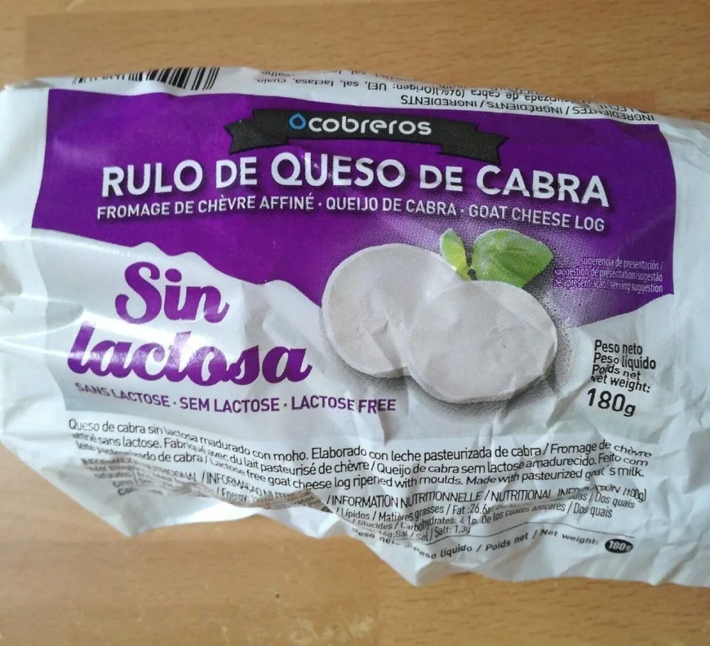 Rulo de queso de cabra (sin Lactosa)
