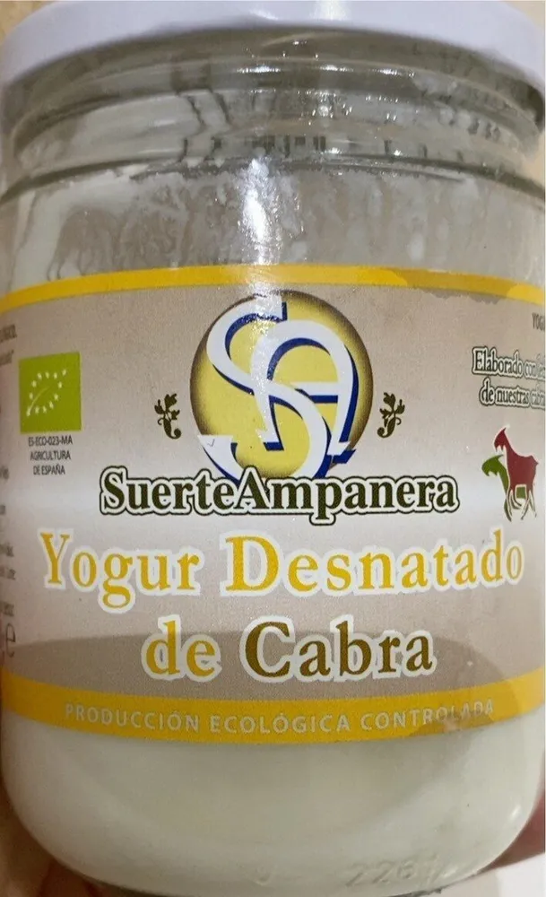 Yogur de cabra natural desnatado ecológico tarro