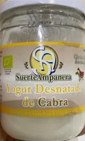 Yogur de cabra natural desnatado ecológico tarro