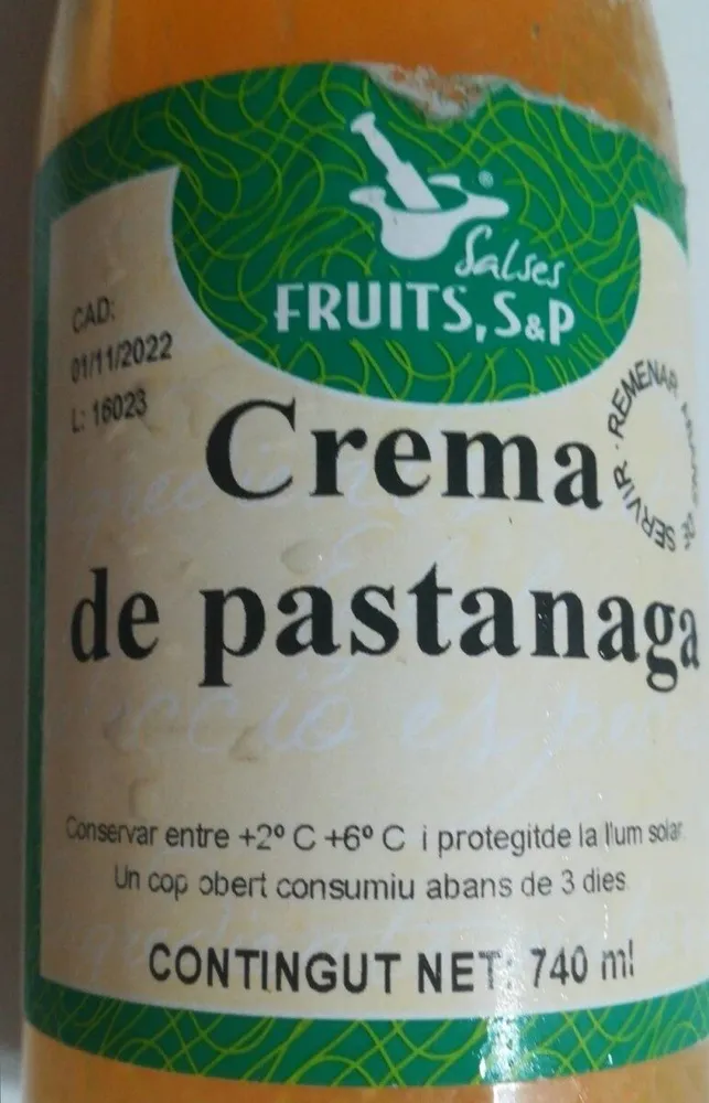 Crema de pastanaga