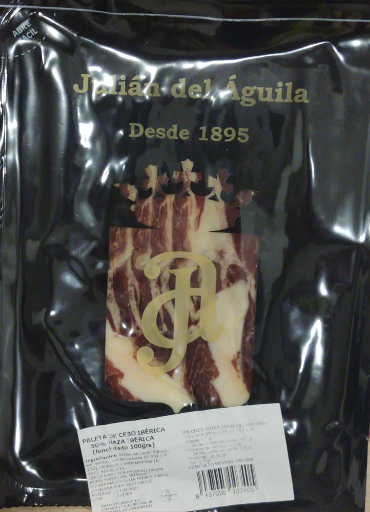 Paleta de cebo ibérica