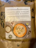 Salmon an porcini mushroom risotto