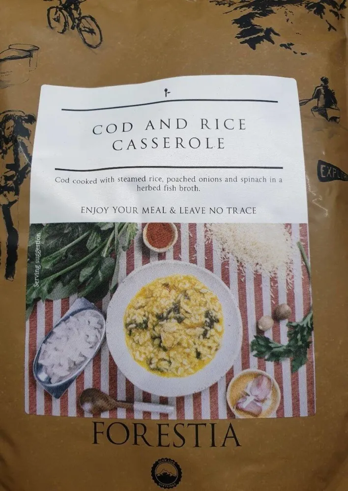 Cod and rice casserole