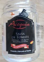 Salsa de tomate cocinada con aceite de oliva