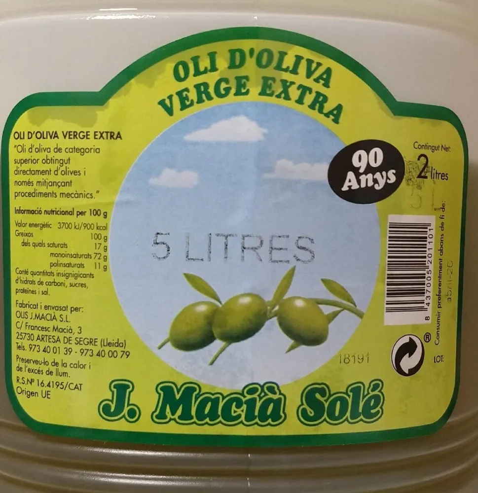 Aceite de Oliva Virgen Extra