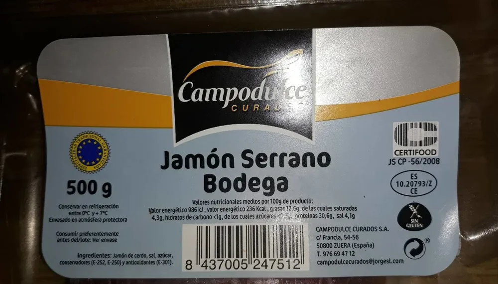 Jambon Serrano Bodega
