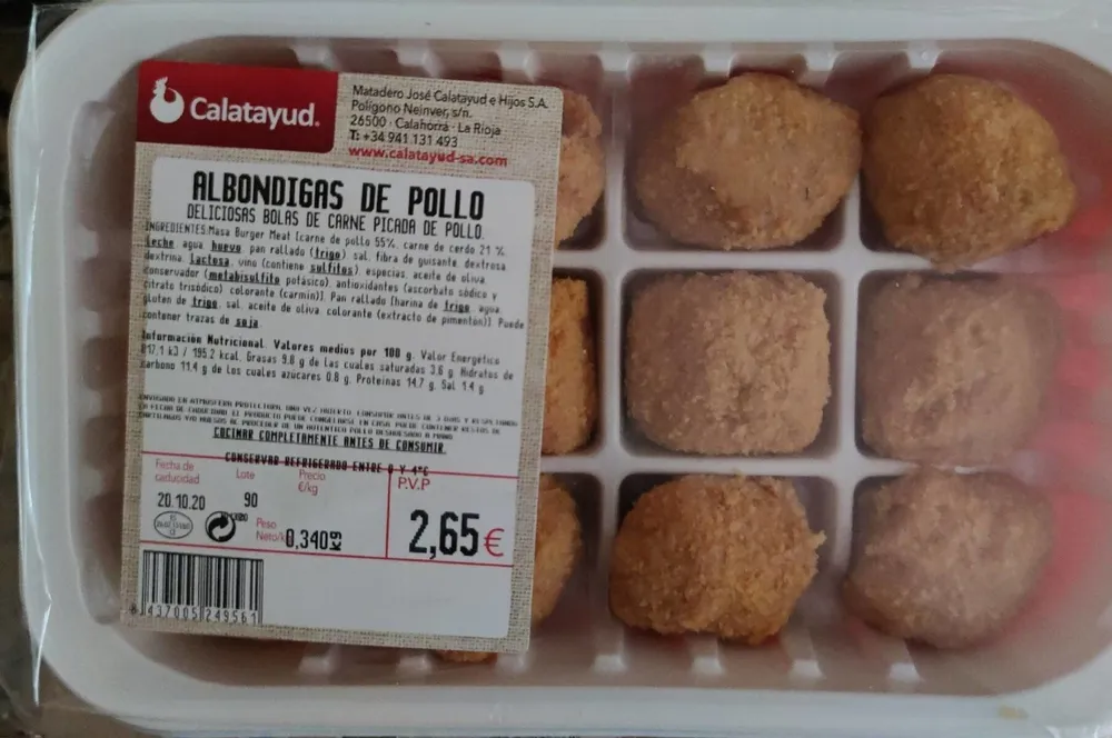 Albóndigas de pollo