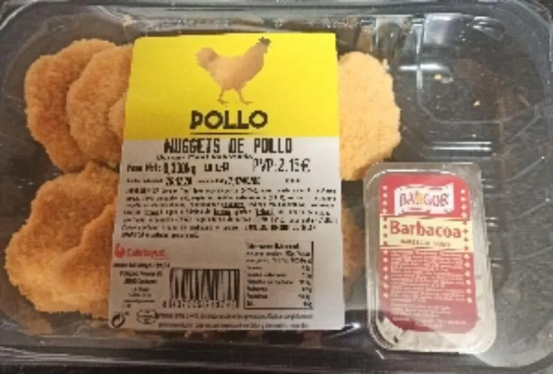 Nuggets de pollo con salsa barbacoa