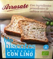 Biscotes integrales con lino