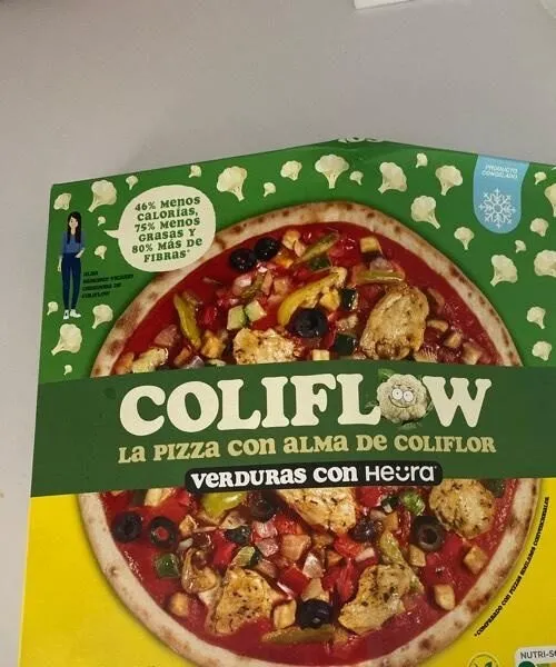 Colitlow pizza, verduras