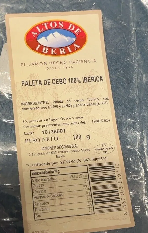 Paleta de cebo