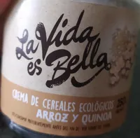 Crema de cereales ecológicos de arroz y quinoa