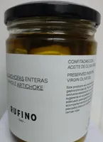 Alcachofas enteras confitadas con aceite de oliva virgen