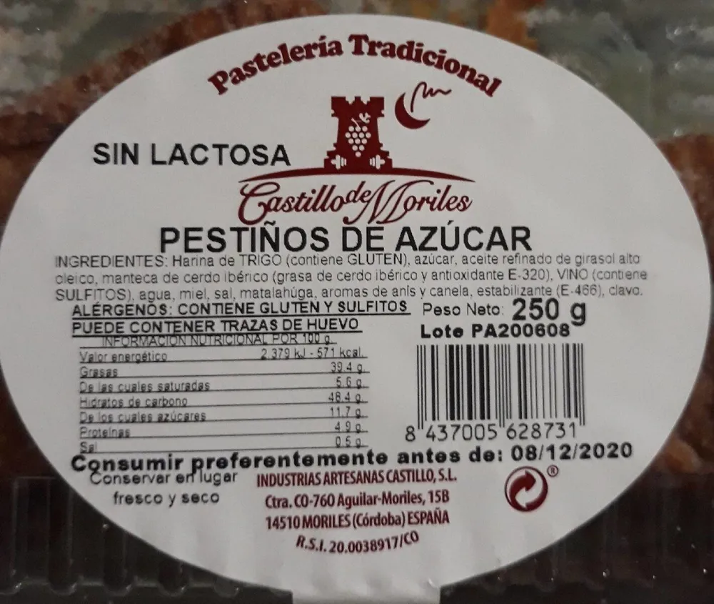 Pestiño de azúcar
