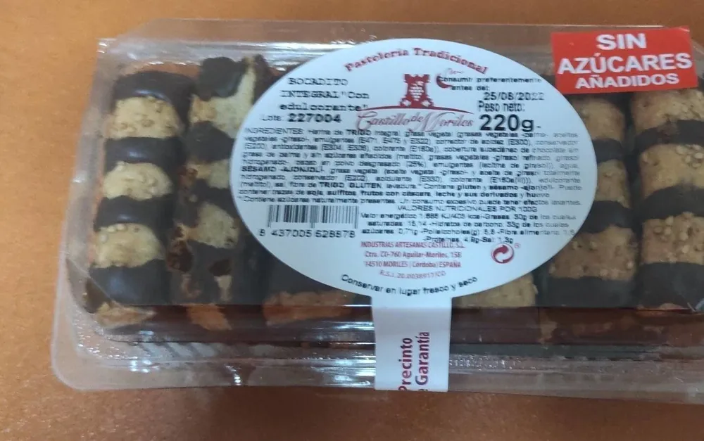 bocadito integral con edulcorante