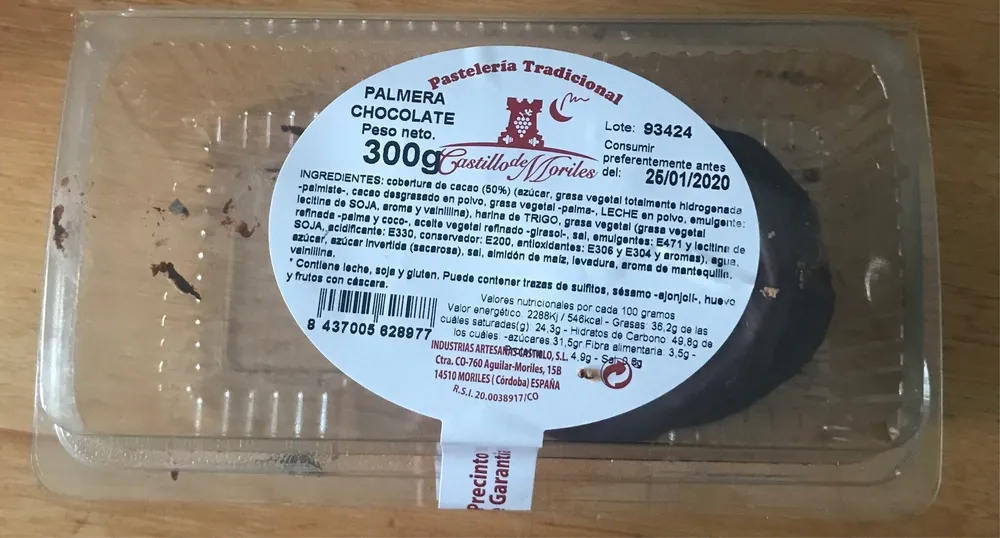 Palmera de chocolate