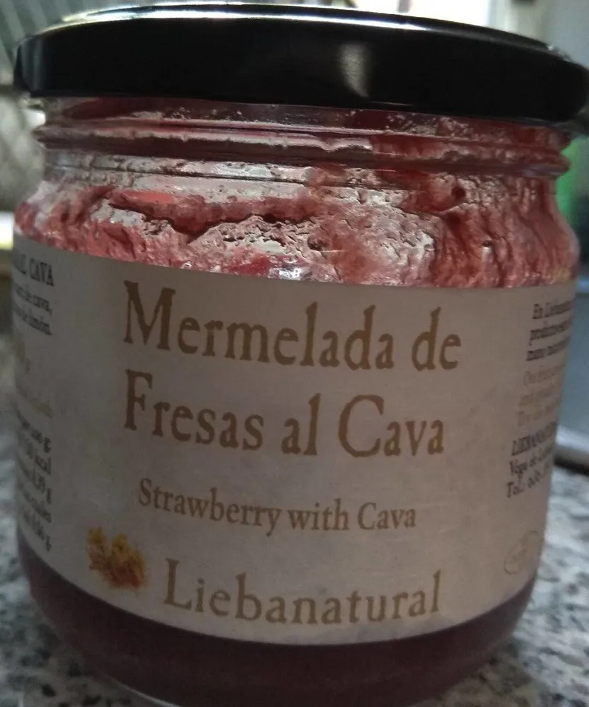 Mermelada de fresas al Cava
