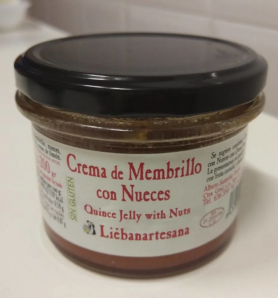 Crema de Membrillo con Nueces