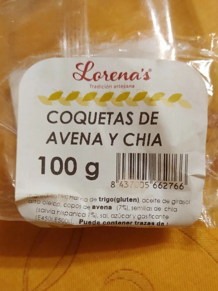 Coquetas de avena y chía