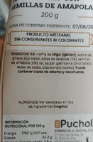 Coquetas de pipas de calabaza con semillas de amapola