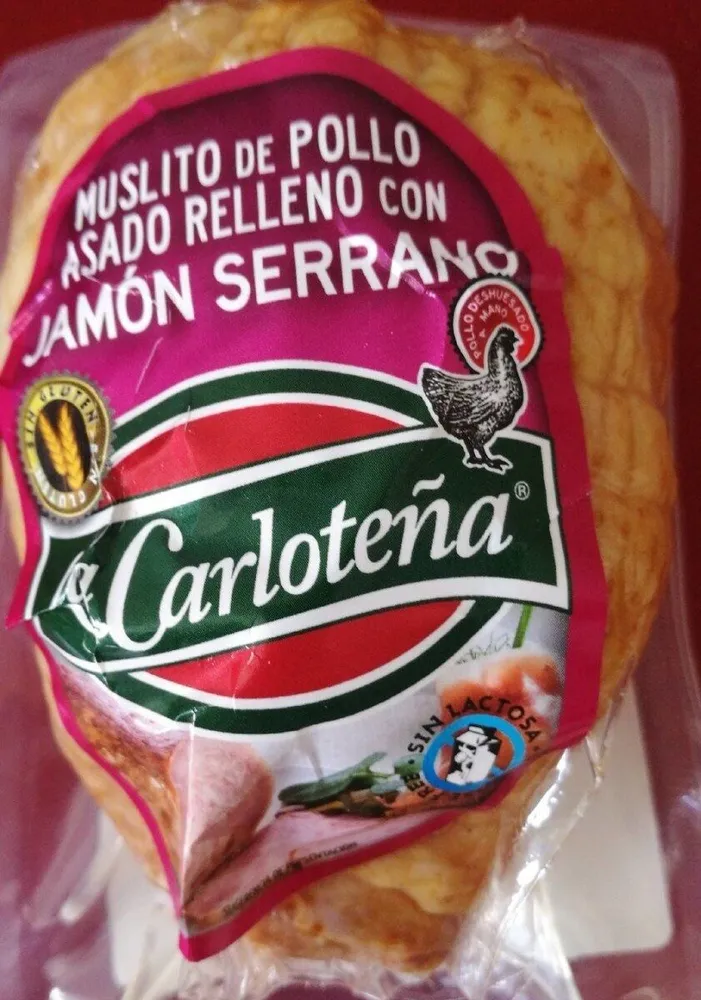 Muslito de pollo asado relleno con jamón serrano