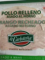 Pollo relleno asado al horno