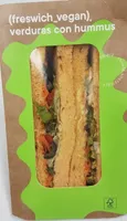 Sandwich hummus verduras