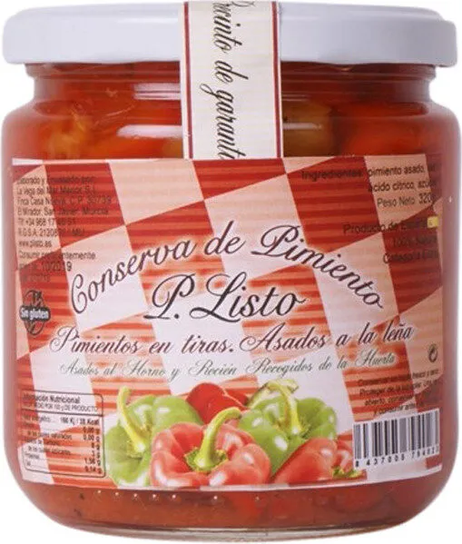 Pimientos tiras asados a la leña