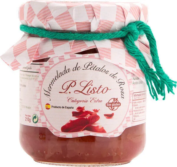 Mermelada de pétalos de rosa