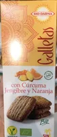 Galleta curcuma jengibre y naranja
