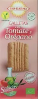 Galletas con tomate y orégano