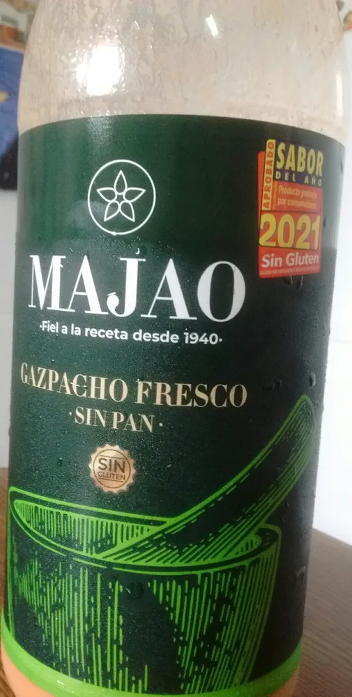 Gazpacho fresco sin pan