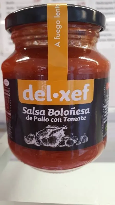 salsa boloñesa de pollo con tomate