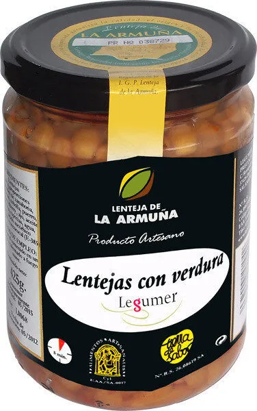 Lentejas de la armuña con verduras
