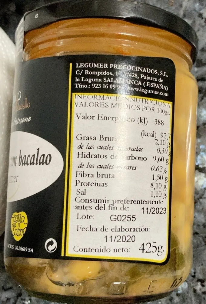 Garbanzos con bacalao