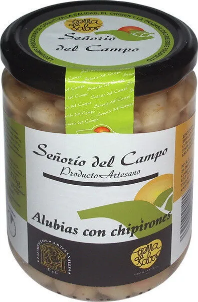 Alubias blancas con chipirones