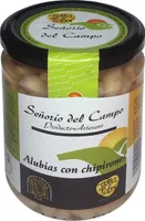 Alubias blancas con chipirones