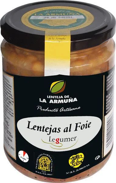 Lentejas de la armuña al foie
