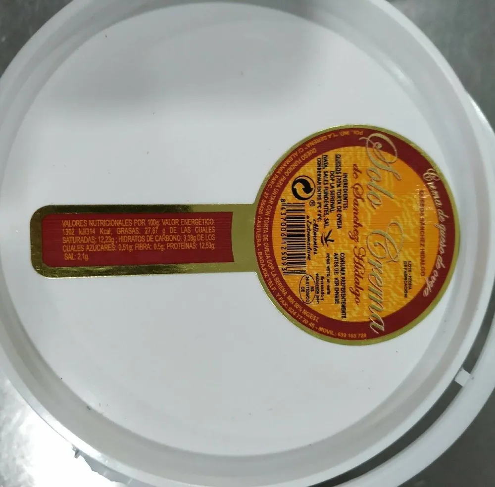 Crema de queso de oveja
