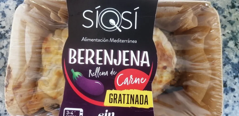 Berenjena rellena de carne
