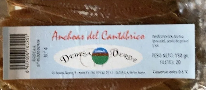 Anchoas del Cantábrico