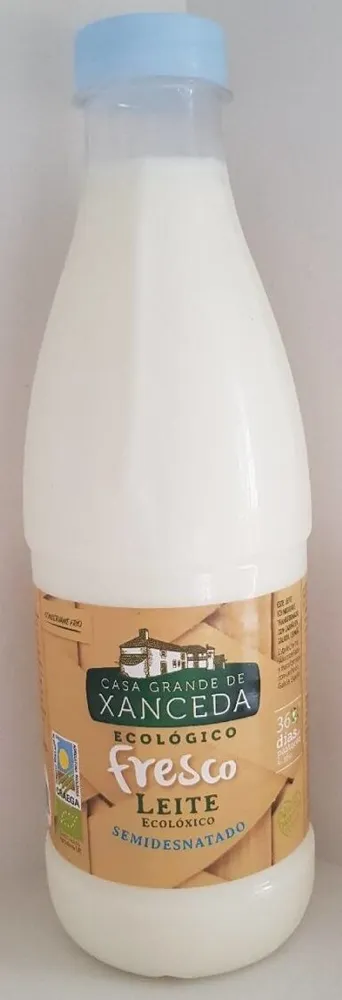 Leche semidesnatada pasteurizada ecologica