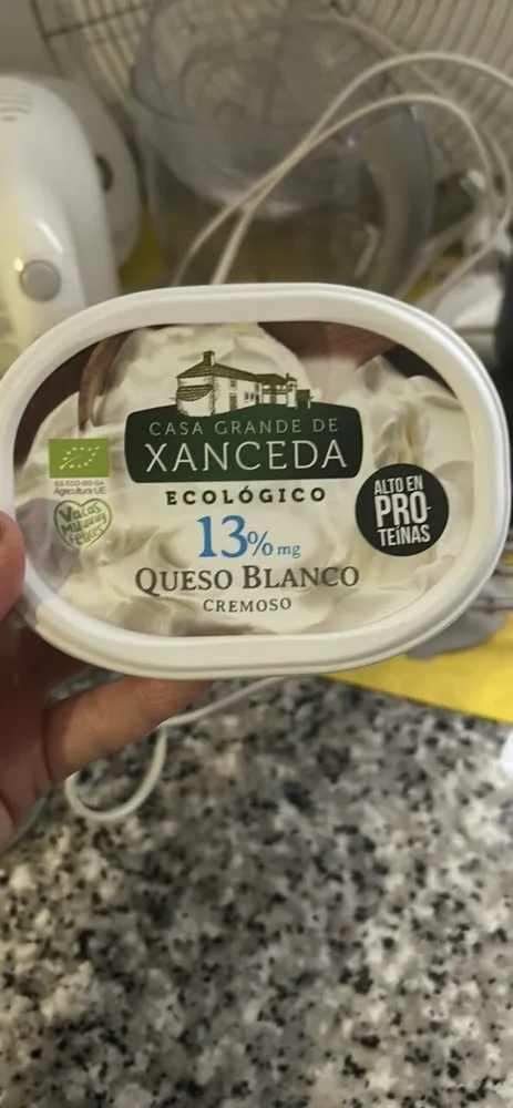 Queso blanco cremoso ecológico