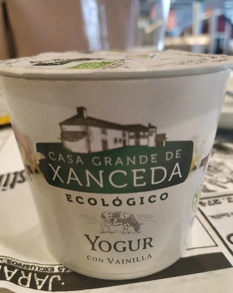 Yogur con vainilla