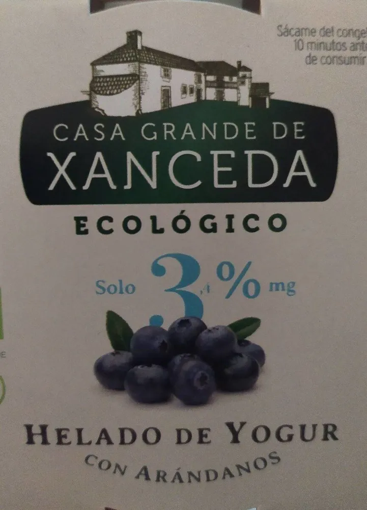 Helado de yogur