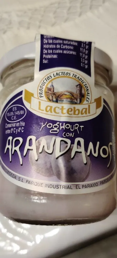 Yoghourt con Arandanos