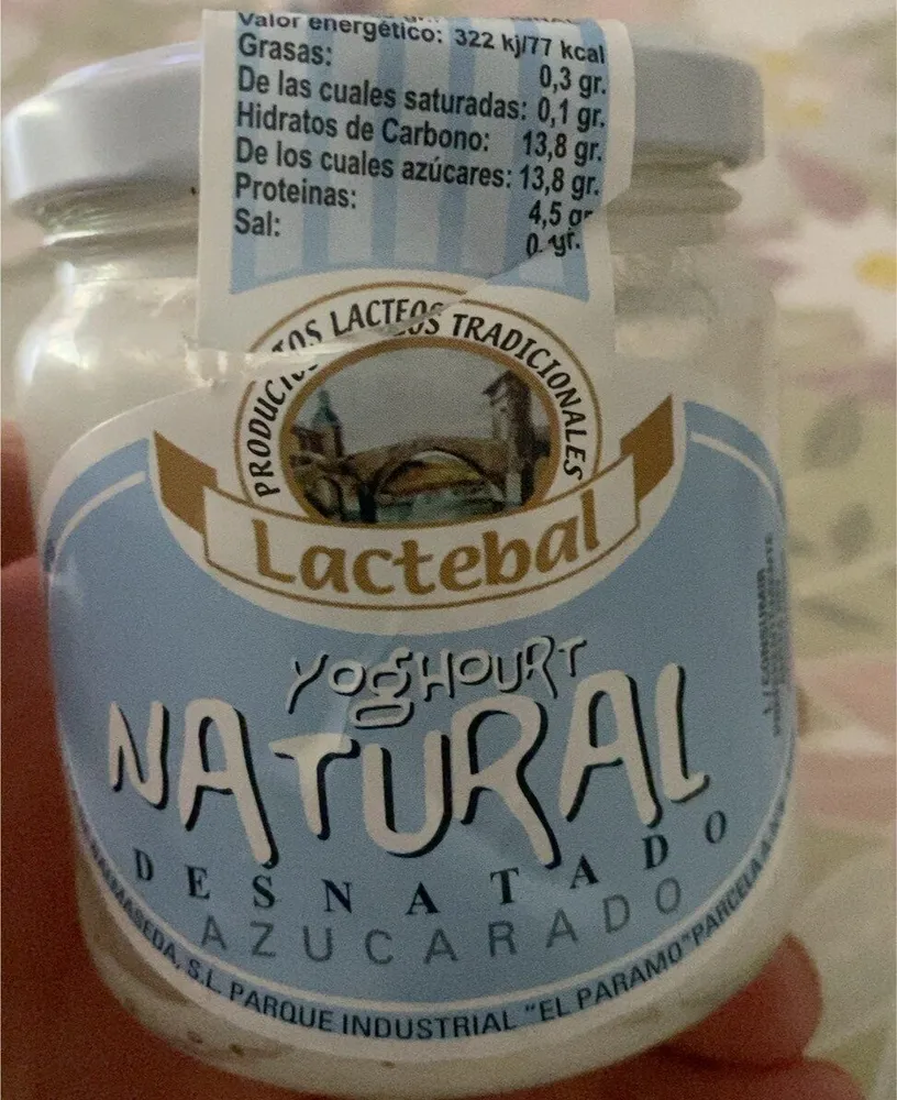 Yoghour Natural Desnatado Azucarado